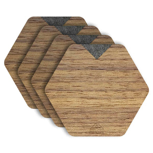 Wooden Coasters - American Walnut / Set of 4 Coasters