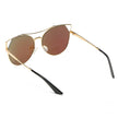 Aspen - Women Trendy Mirrored Lens Cat Eye Sunglasses