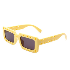 Undynite - Rectangle Irregular Frame Retro Fashion Square Sunglasses