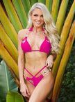 Hollywood Halter Top & Skimpy Bottom - Pink