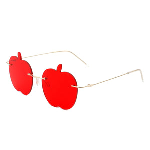 Zephyrus - Rimless Apple Shape Party Frameless Tinted Sunglasses