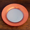 GILT LUNA Set/4 Silver/Rose Dinner Plates