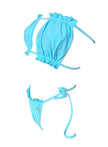 Haut bandeau et bas string Candy - Bleu bébé