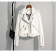 Slim Suede  Biker Jacket PU Coat