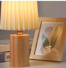 Lampe de table en bois massif