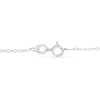 Collier station de diamants en argent sterling