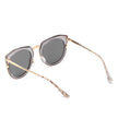 FERNDALE | Mirrored Polarized Lens Oversize Cat Eye Sunglasses