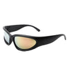 Starfall - Sporty Rectangle Oval Y2K Wrap Around Unisex Fashion Sunglasses