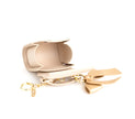 Cottontail Mini - Beige Vegan Leather Bag Keychain