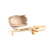 Cottontail Mini - Beige Vegan Leather Bag Keychain