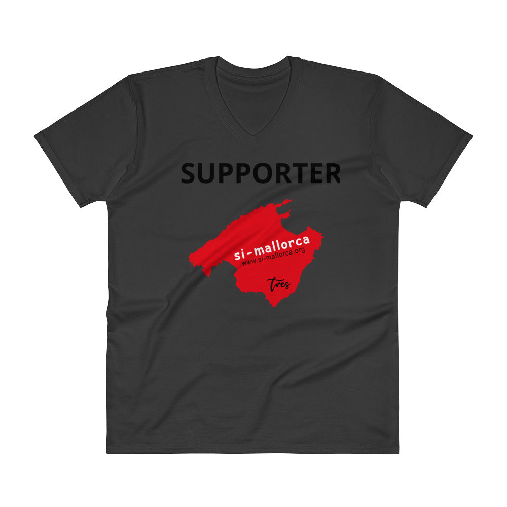 Supporter SI-Mallorca - T-shirt avec col en V pour hommes