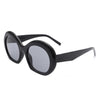 Vanta - Oversized Round Futuristic Oval Glasses Trendy Sunglasses Shades