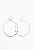 Boucles d'oreilles créoles Jenn en argent