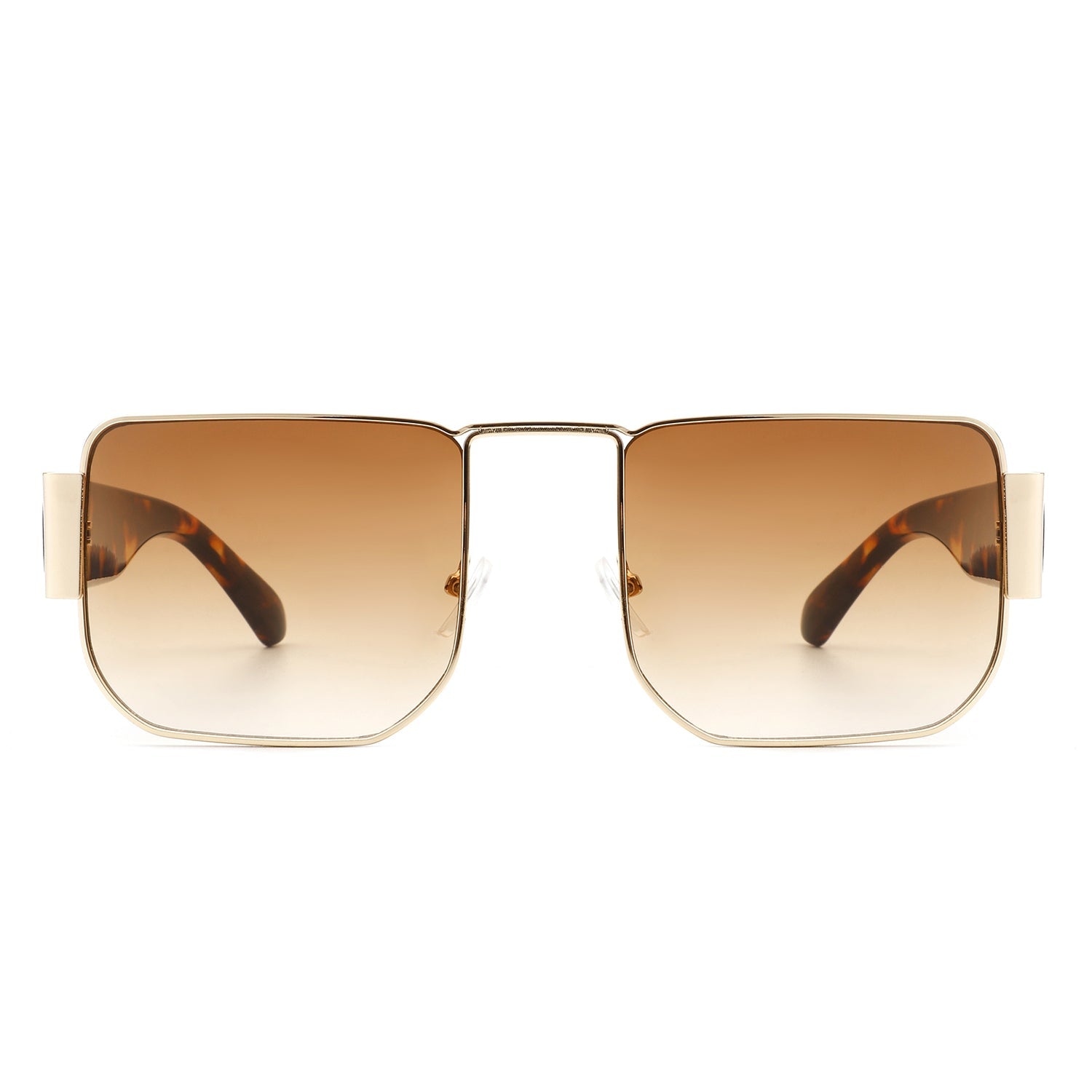 Diamonde - Square Retro Flat Top Tinted Vintage Fashion Sunglasses