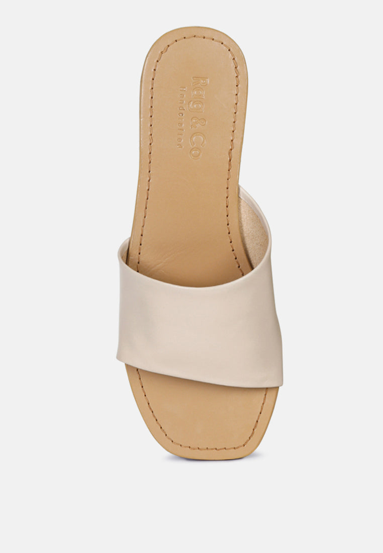 Tatami Leather Classic Slide Flats