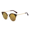 Biloxi -  Women Half Frame Round Cat Eye Polarized Sunglasses