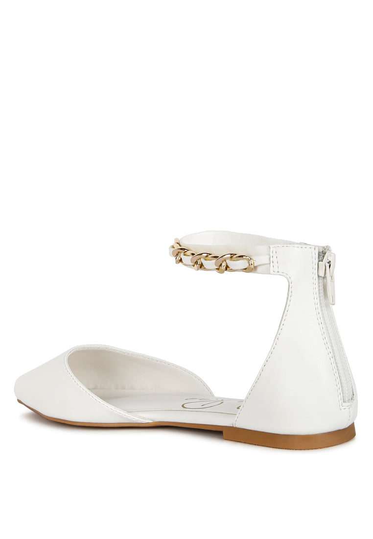 Zurich Slingback Chain Detail Flats