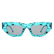 Oceanlux - Women Fashion Square Chunky Retro Chic Cat Eye Sunglasses