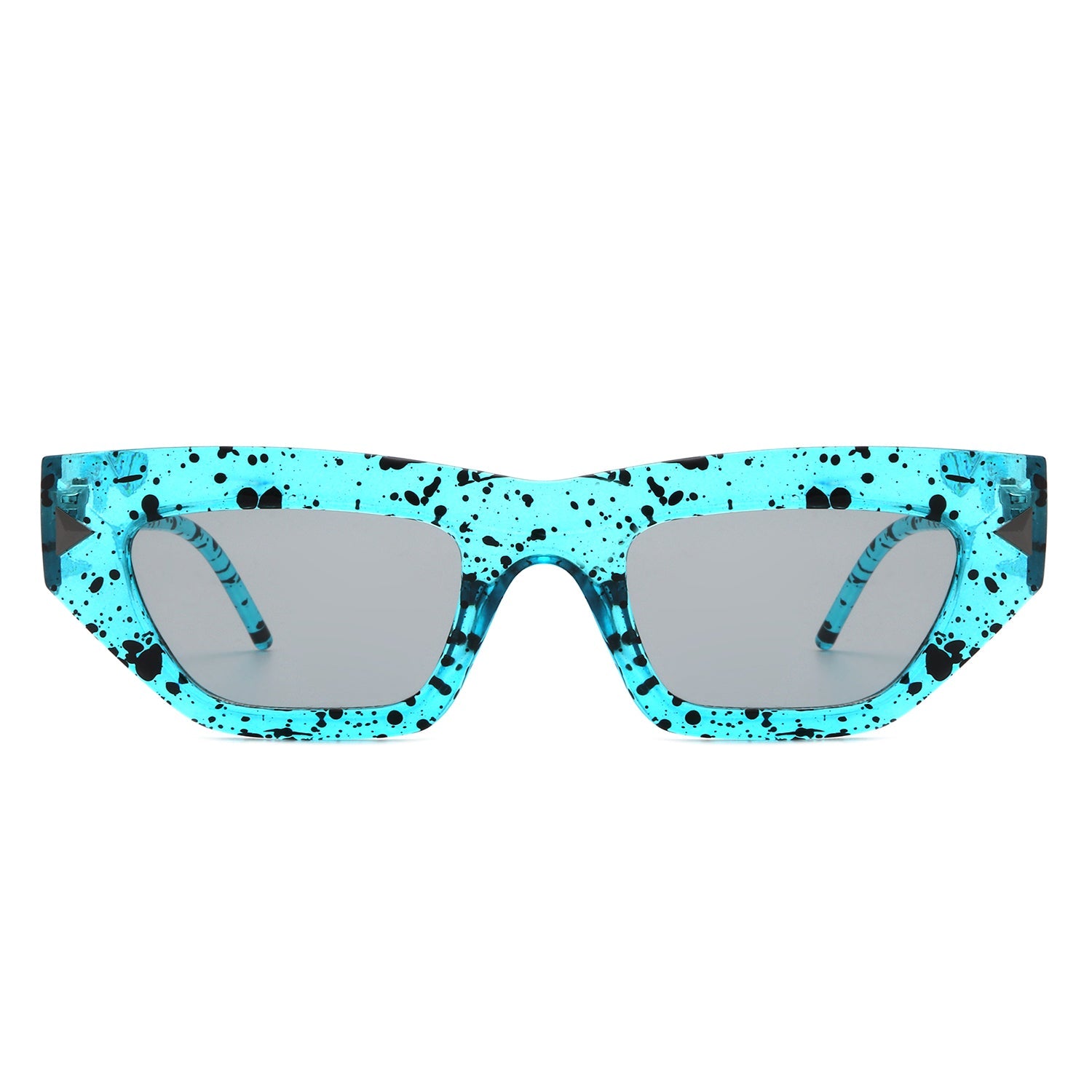 Oceanlux - Women Fashion Square Chunky Retro Chic Cat Eye Sunglasses