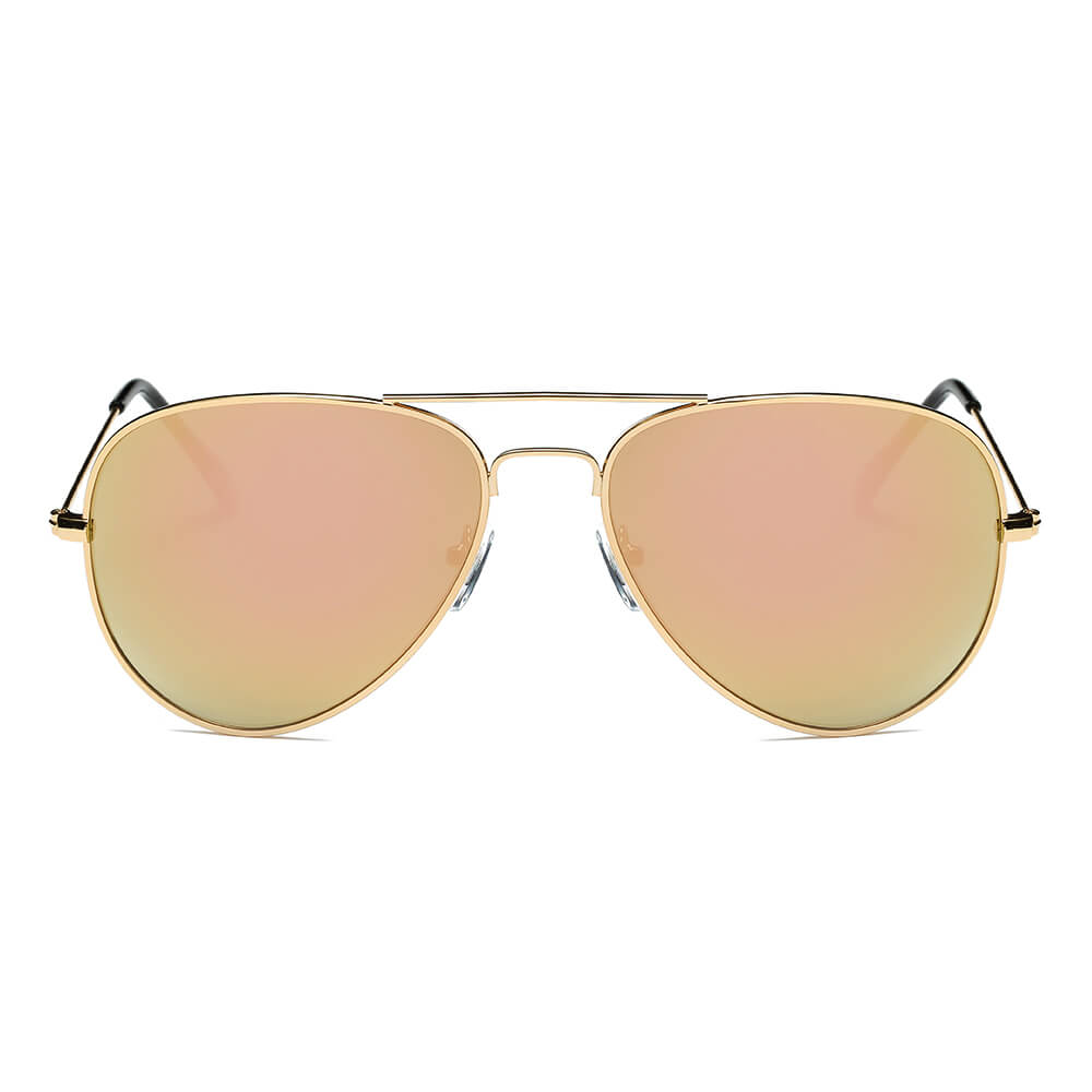 AARUS | Unisex Classic Metal Teardrop Aviator Shades Sunglasses