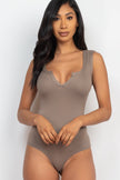 Split Neckline Sleeveless Bodysuit (CAPELLA)