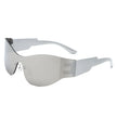 Galadriel - Futuristic Mirrored Cyberpunk Sport Reflective Shield Sunglasses