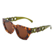 Meridian - Classic Square Retro Flat Top Fashion Sunglasses