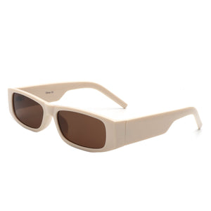 Skyrider - Retro Rectangle Narrow Square Vintage Slim Sunglasses