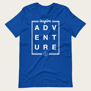 T-shirt Inspire Adventure - Heather True Royal