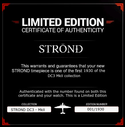 STROND DC3 Mkll tout noir et bronze