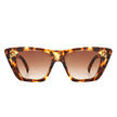 Lightnin - Women Retro Cat Eye Fashion Square Sunglasses