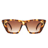 Lightnin - Women Retro Cat Eye Fashion Square Sunglasses