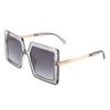 Luminova - Square Oversize Flat Top Fashion Women Sunglasses