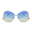 Eugene - Women's Trendy Oversized Pantone Lens Sunglasses