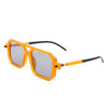 Bluebird - Retro Square Flat Top Brow-Bar Fashion Sunglasses