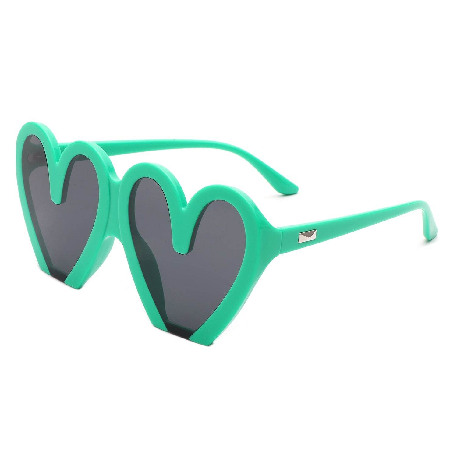 Skylette - Heart Shaped Oversized Party Fashion Sunglasses