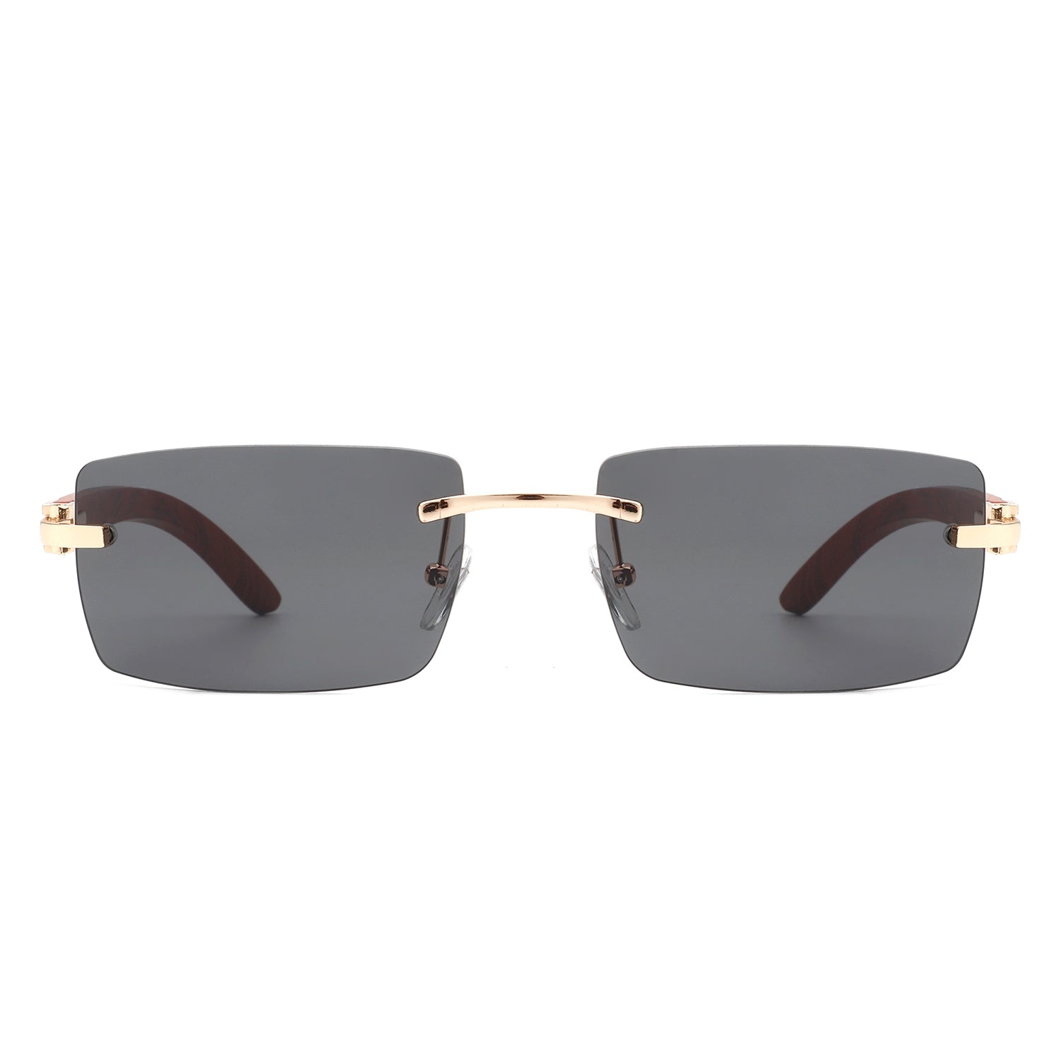 Oceanize - Rectangle Rimless Retro Frameless Fashion Tinted Sunglasses