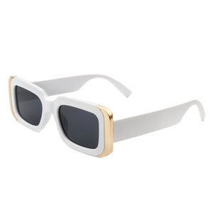 Quixotic - Rectangle Narrow Fashion Tinted Square Sunglasses