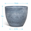 Resin Large Round Plant Pot