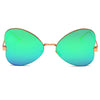 LINDSAY | Women Oversized Rounded Butterfly Fashion Sunglasses