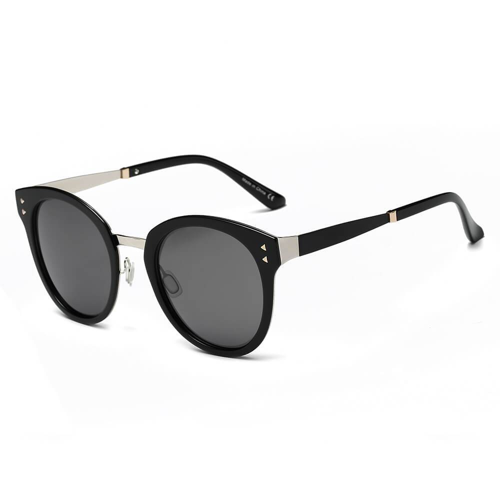 CHENEY | Hipster Polarized Lens Horned Rim Retro Fashion Sunglasses