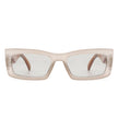 Illumyne - Retro Narrow Rectangle Flat Top Slim Fashion Sunglasses