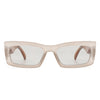 Illumyne - Retro Narrow Rectangle Flat Top Slim Fashion Sunglasses