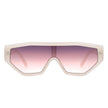 Firelily - Geometric Square Futuristic Fashion Sunglasses