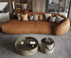 High-End Frosted Leather Profiled Sofa