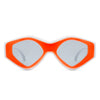 Rosedawn - Futuristic Square Retro Chunky Irregular Geometric Sunglasses