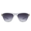 Luminize - Square Fashion Mirrored Wrap Around Sport Sunglasses