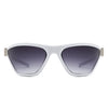 Luminize - Square Fashion Mirrored Wrap Around Sport Sunglasses