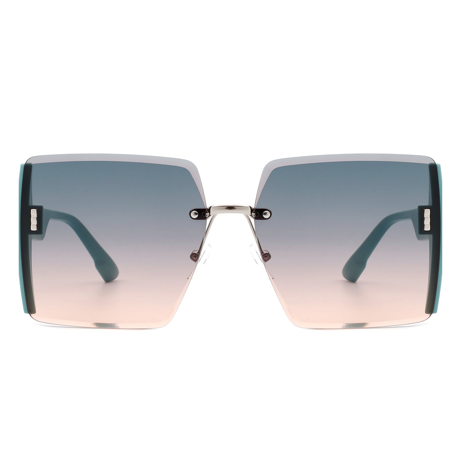 Phoenixy - Square Oversize Half Frame Fashion Women Sunglasses