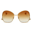 Eugene - Women's Trendy Oversized Pantone Lens Sunglasses